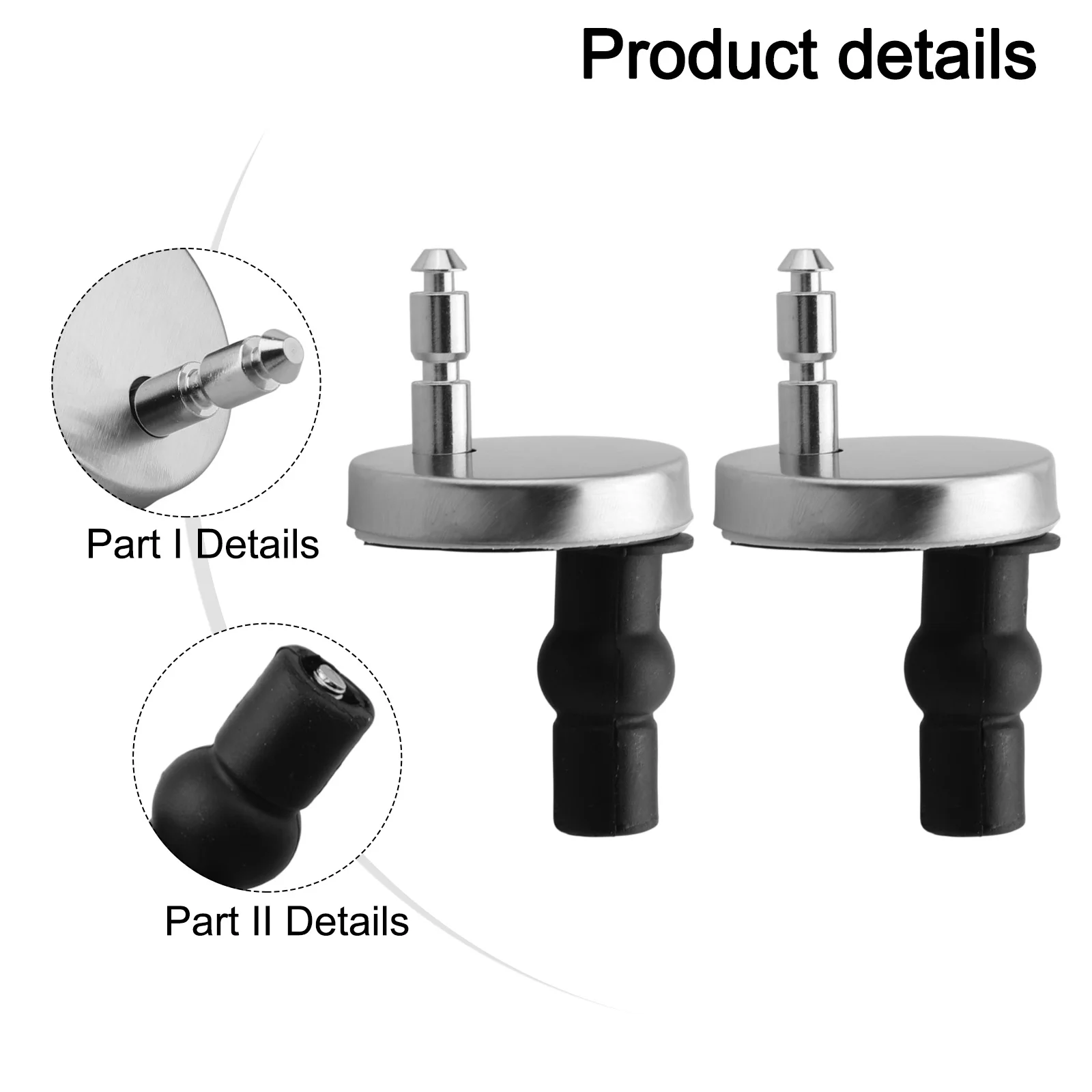 

Brand New High Quality Toilet Seat Hinges 2x Strong Top Close Accessories Heavy Duty Release Quick Replacement