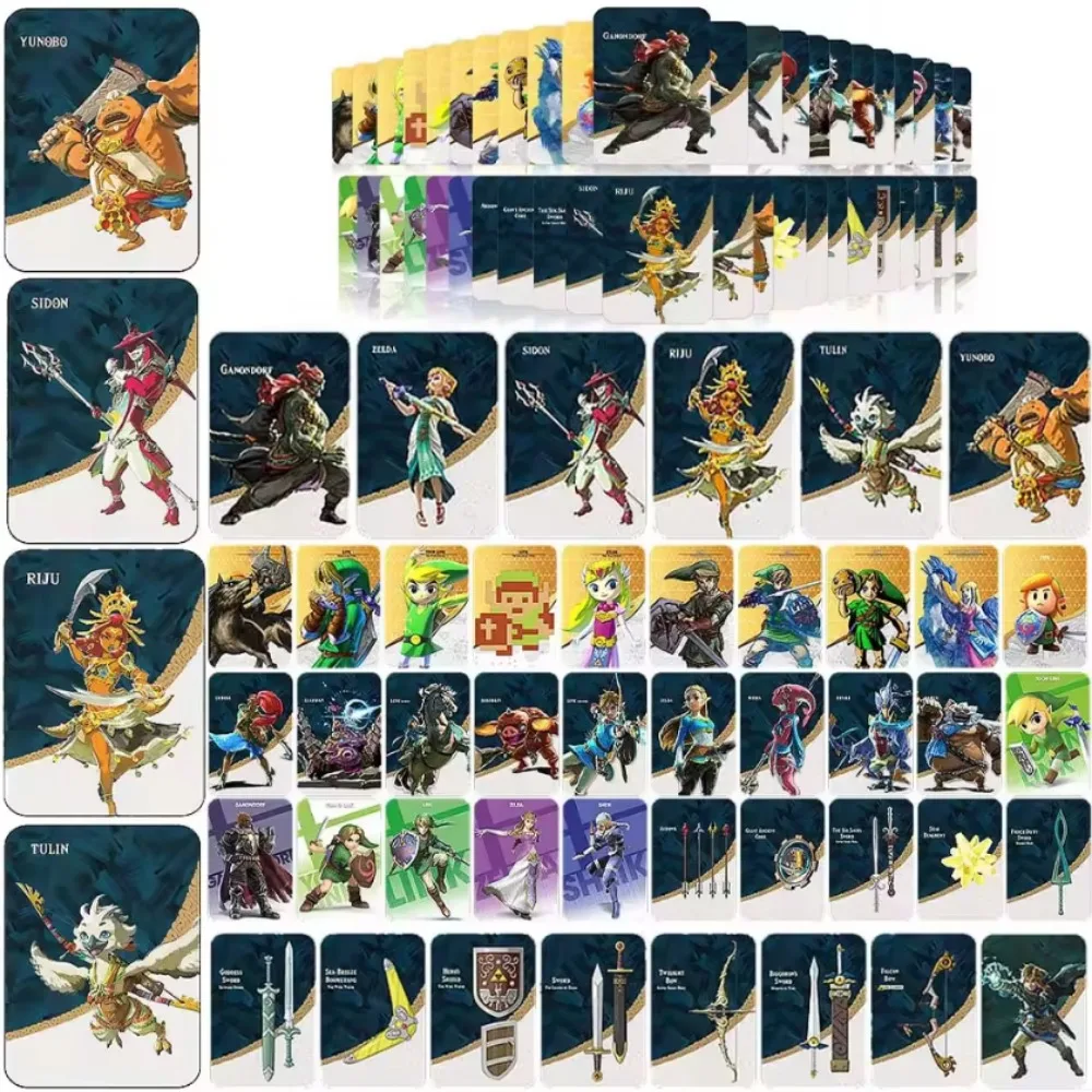 45 قطعة من بطاقات Zelda Amiibos ذات الطراز الجديد تنطبق على أسطورة Zelda Tears of the Kingdo وأسطورة Zelda أحدث الطيران الشراعي