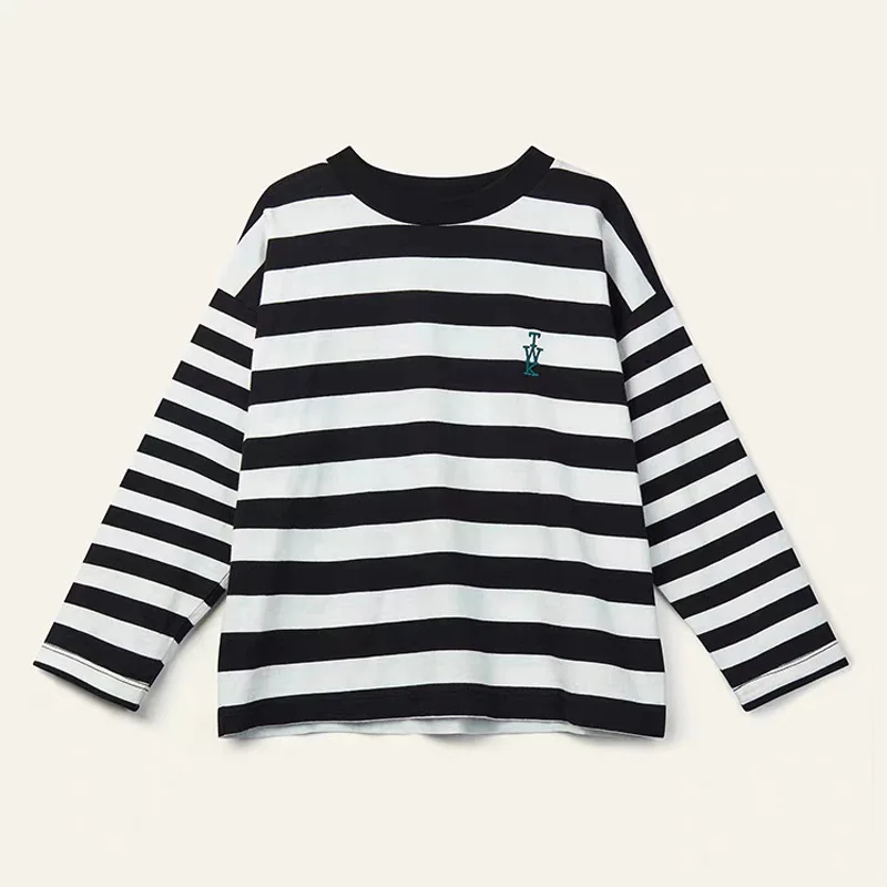 사전 판매 2025 WYN 가을 겨울 남아용 만화 긴팔 셔츠 여아용 티셔츠 아동복 티셔츠 레깅스 세트