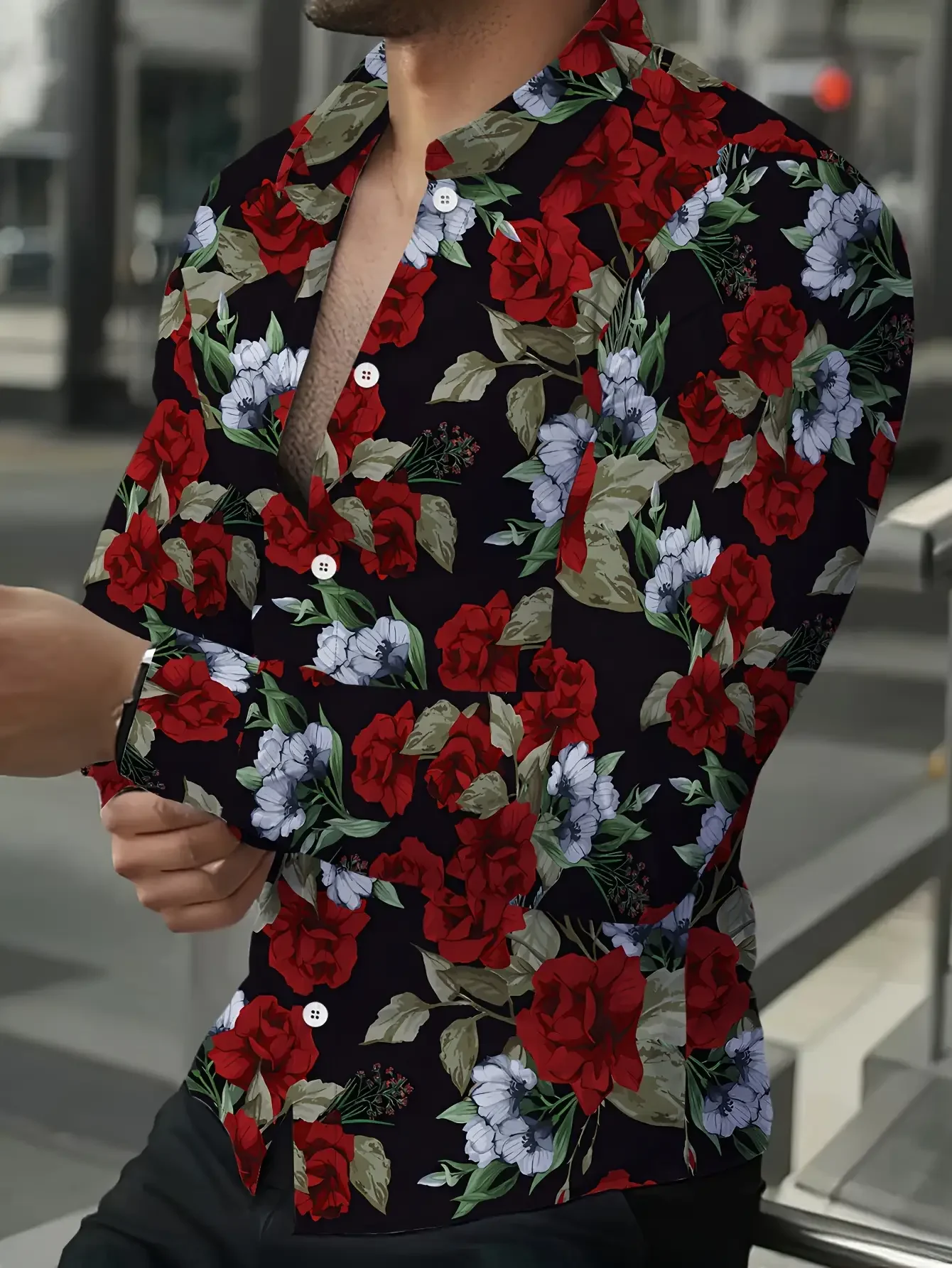 

Men's Fashion Spring and Autumn Long sleeved Shirt, camisas para hombre elegantes, camisas vintage hombre