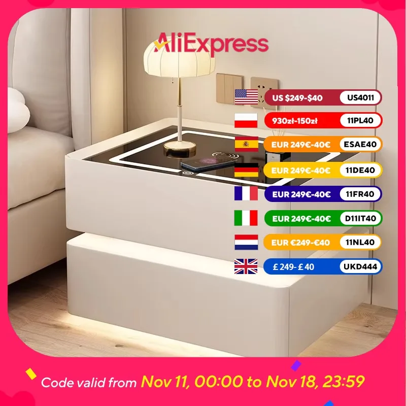 

Drawer Bedroom Bedside Table Organizer Functional Dining Coffee Bedside Table Cabinets Home Mesitas De Noche Furniture