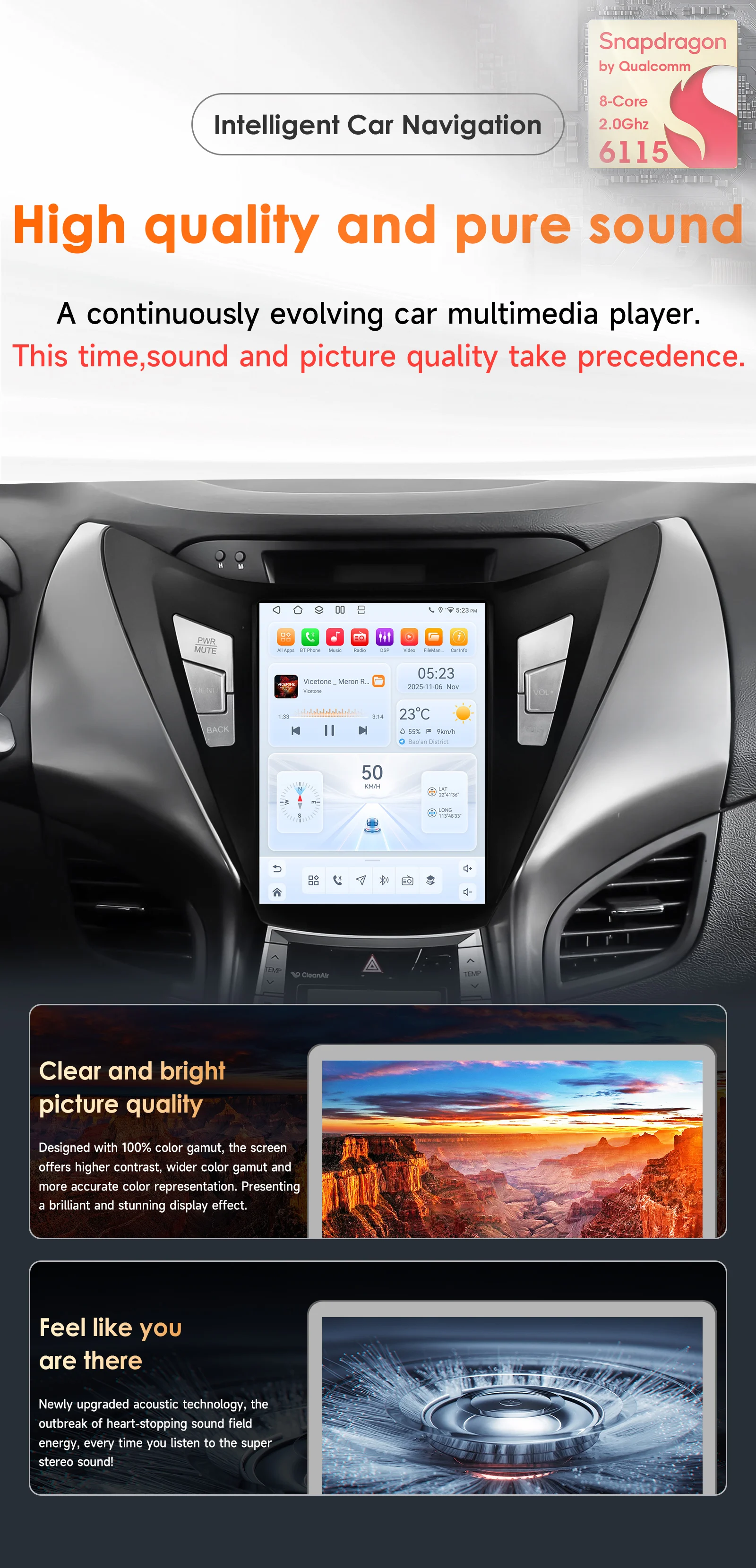 Android14 Car Radio for Hyundai Elantra Avante I35 2011-2013 Wireless Carplay Android Auto GPS Bluetooth Car Multimedia Player