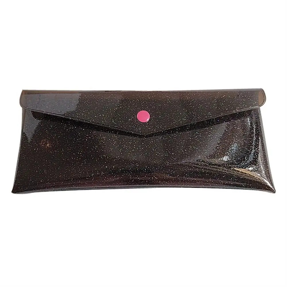 

Glitter PVC Pencil Bags Waterproof Transparent Pencil Case Colorful Multifunction Stationary Organizer School Supplies