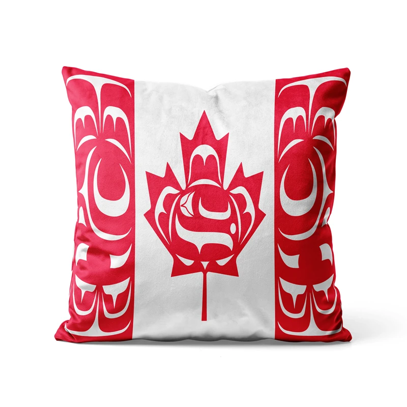 Gaslight Gatekeep Girlboss Canadian Native Indigenous Throw Pillow Covers Cushion Cases Pillowcases for Sofa 45cm x 45cm