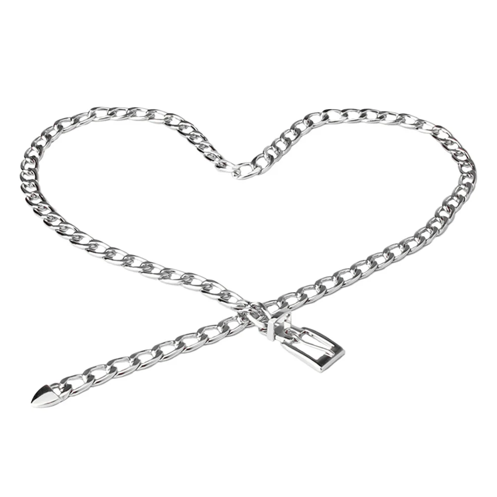 

Metal Women Waist Belt Adjustable Fashionable Waist Chain Lightweight Clothes Decorative Belt Casual Skirt Long Shirt Clothing