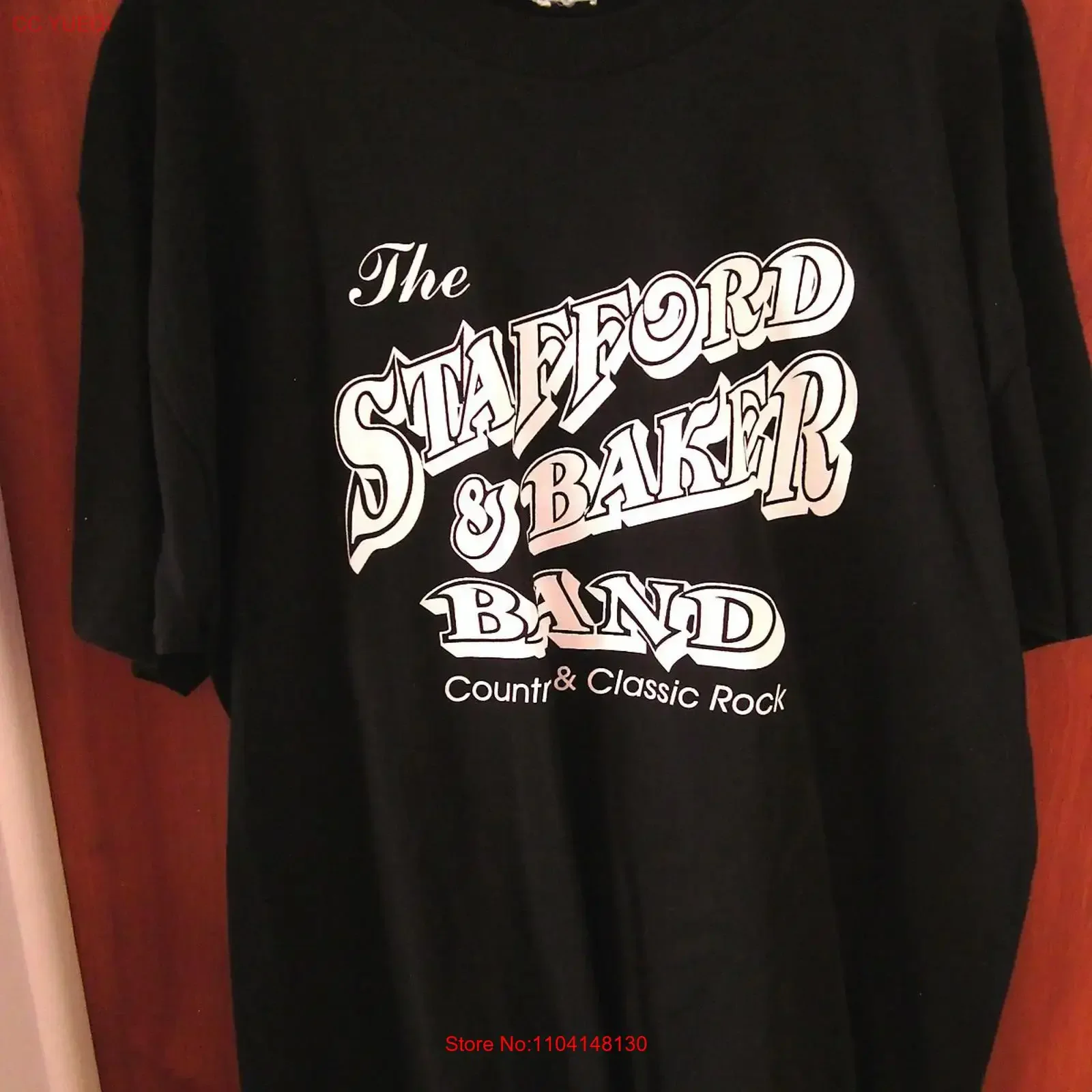 Camiseta STAFFORD BAKER BAND del dúo de música country, camiseta del noreste de Ohio XL, camiseta con logo 2000 OG vintage, ropa de calle lavada, informal y elegante