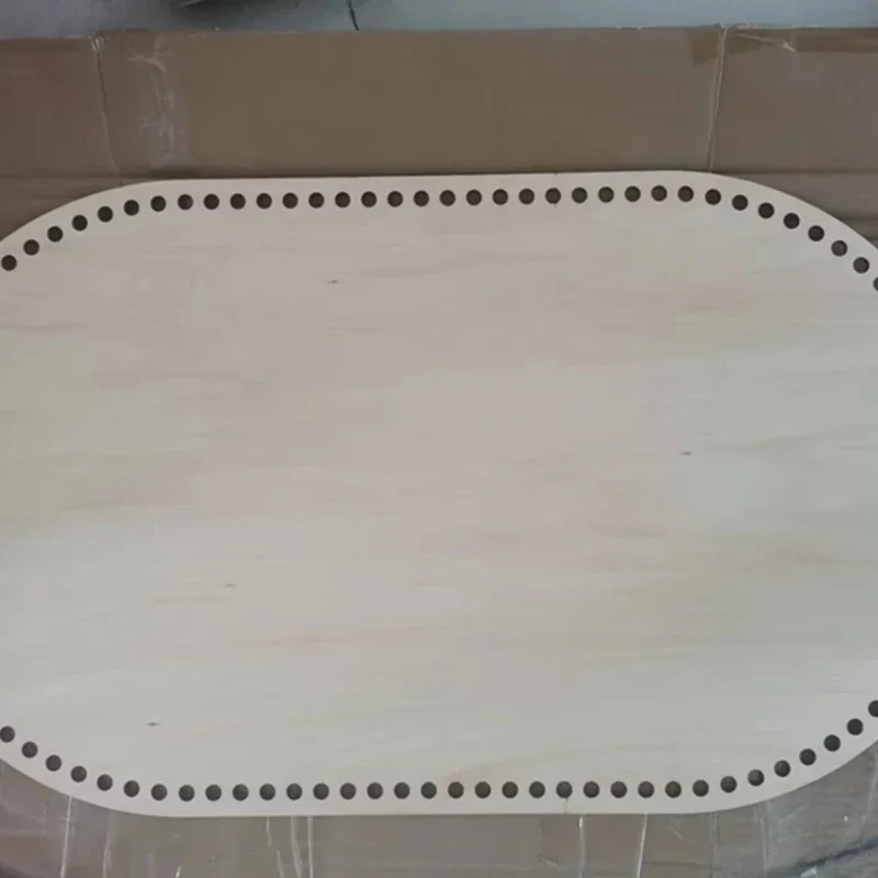 

2pcs Large Wooden Base for Moses Basket Baby Cradle, Oval Bottom DIY Newborn Crochet Knitted Floor Mat In Stock