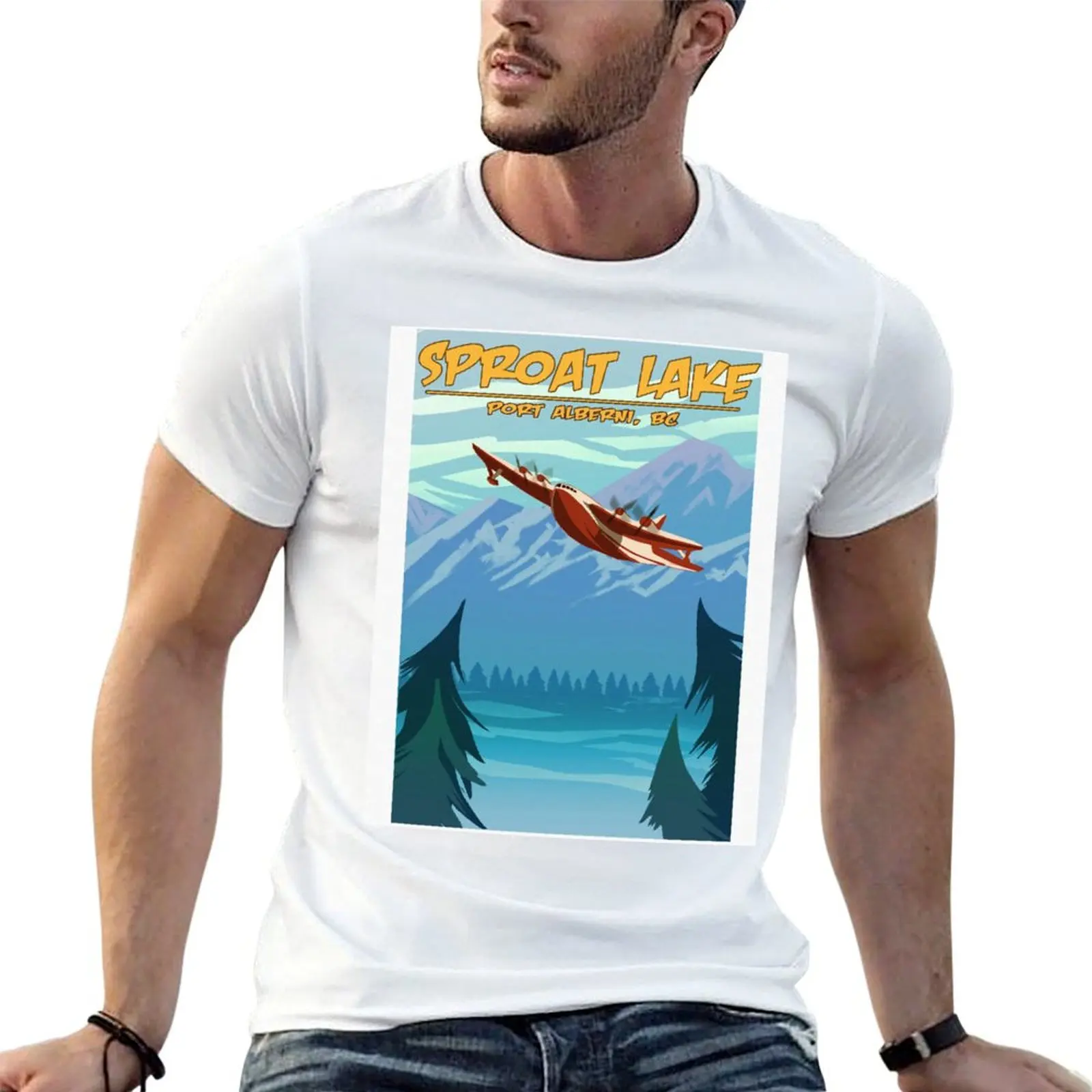 Spoat Lake Mars Water Bomber T-Shirt Breathable Mesh Panel T-Shirt