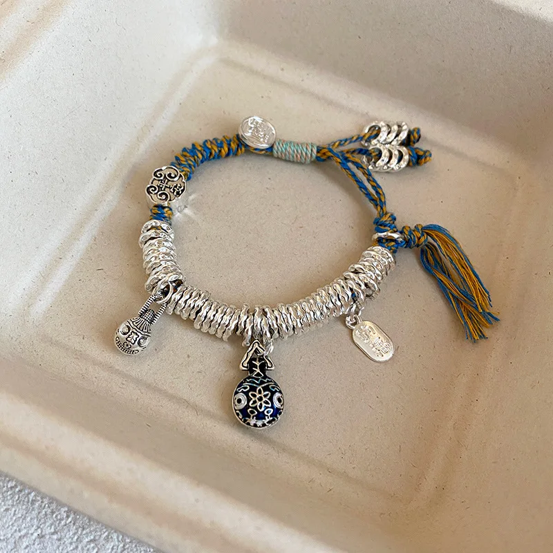 

Ethnic Style, Pure Handmade, Ancient Method, Woven Rope, Lucky Beast, Women's Bracelet, Retro Accessory