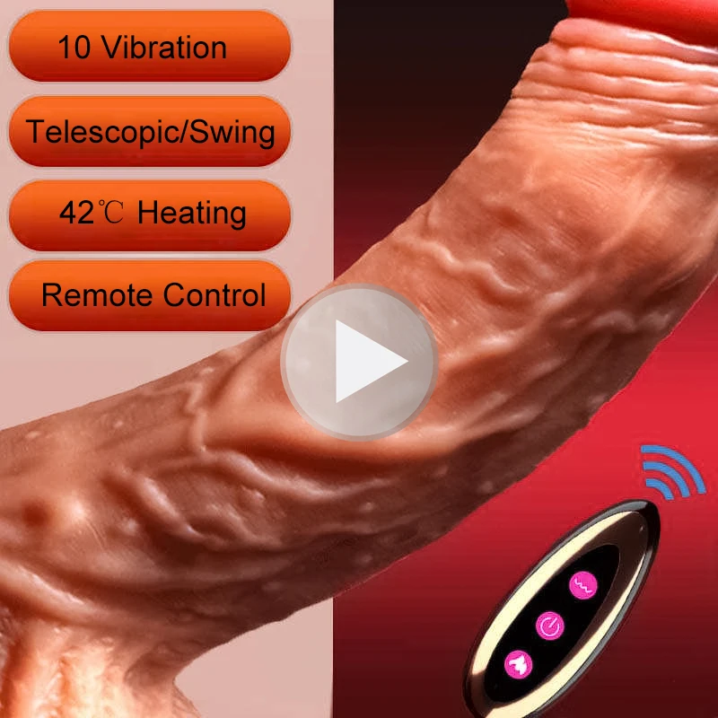 Vibrador realista para mulheres 18 brinquedos sexuais vibrador telescópico com estimulador feminino masturbador pênis grande anal plug vibradores