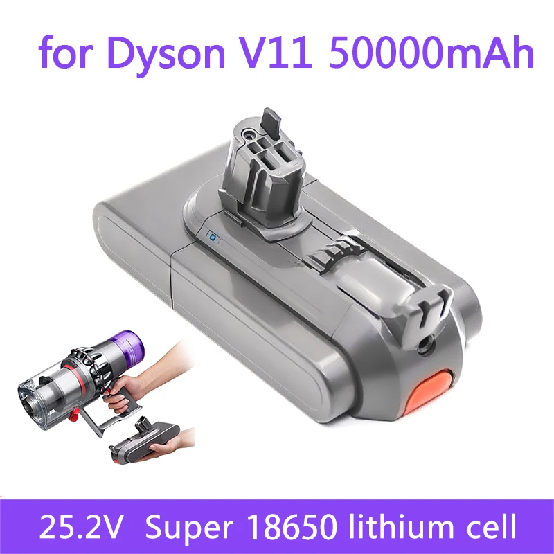 

Aicherish 25.2V 50000mAh Brand New For Dyson V11 Battery Absolute Li-ion Vacuum Cleaner Rechargeable Super Lithium Battery