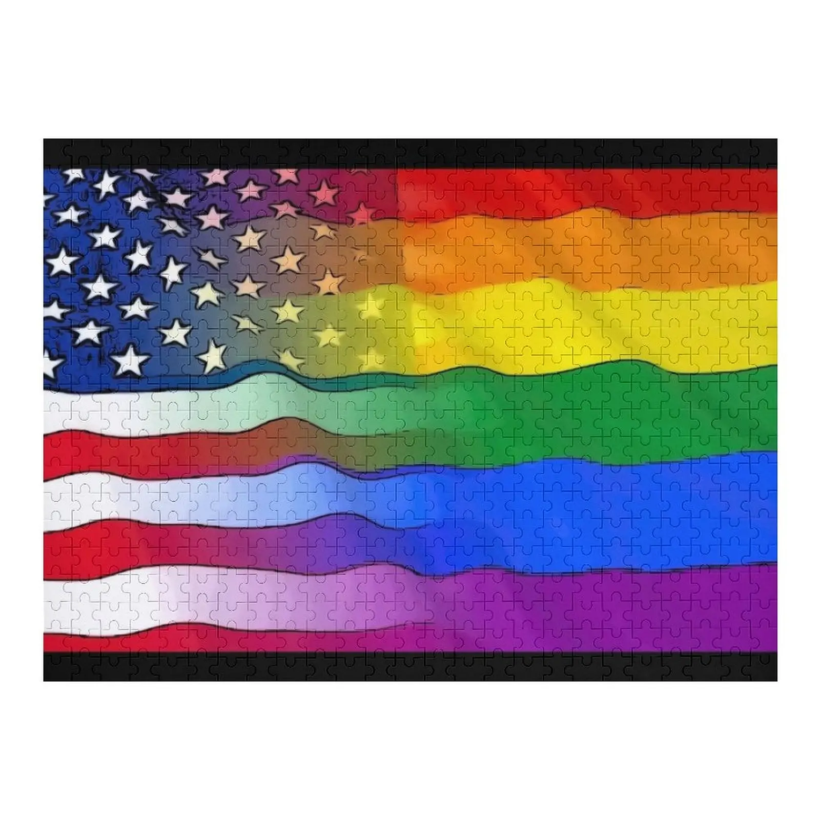 

Пазл Pride Rainbow с американским флагом, новые игрушки для детей, 2022, произведения искусства, аксессуары для диорамы, головоломка
