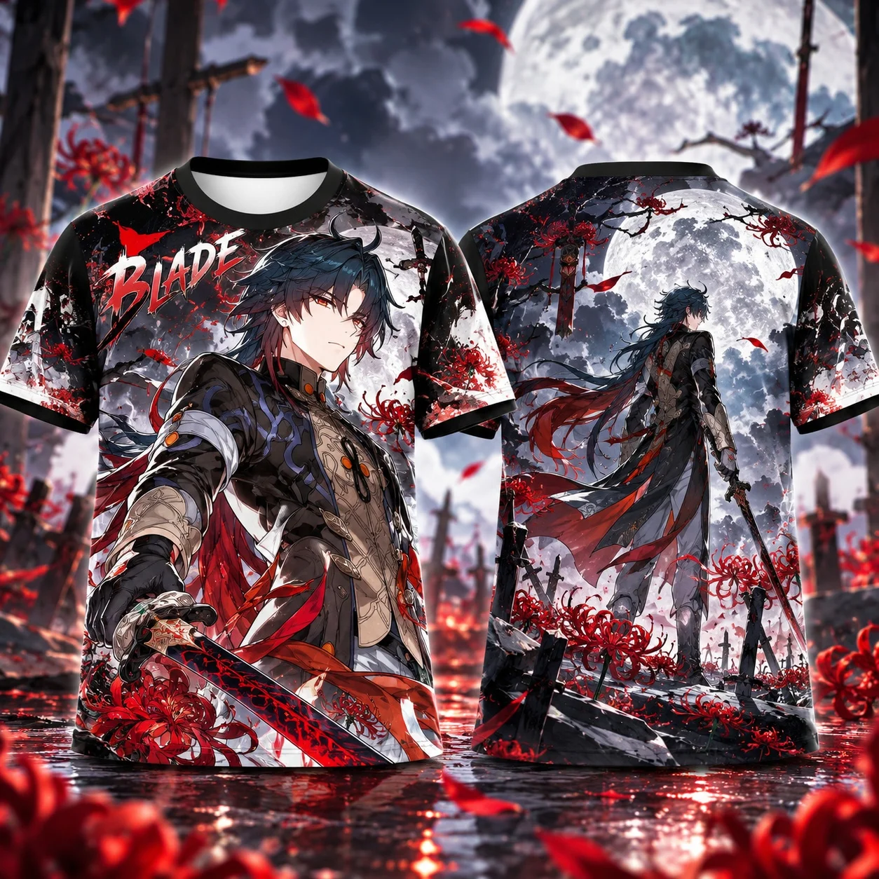 Honkai Star Rail 3D All Over Print T-shirt Blade Acheron Kafka Firefly Silver Wolf Unisex Short Sleeve Tee Tops Game Fans Gift