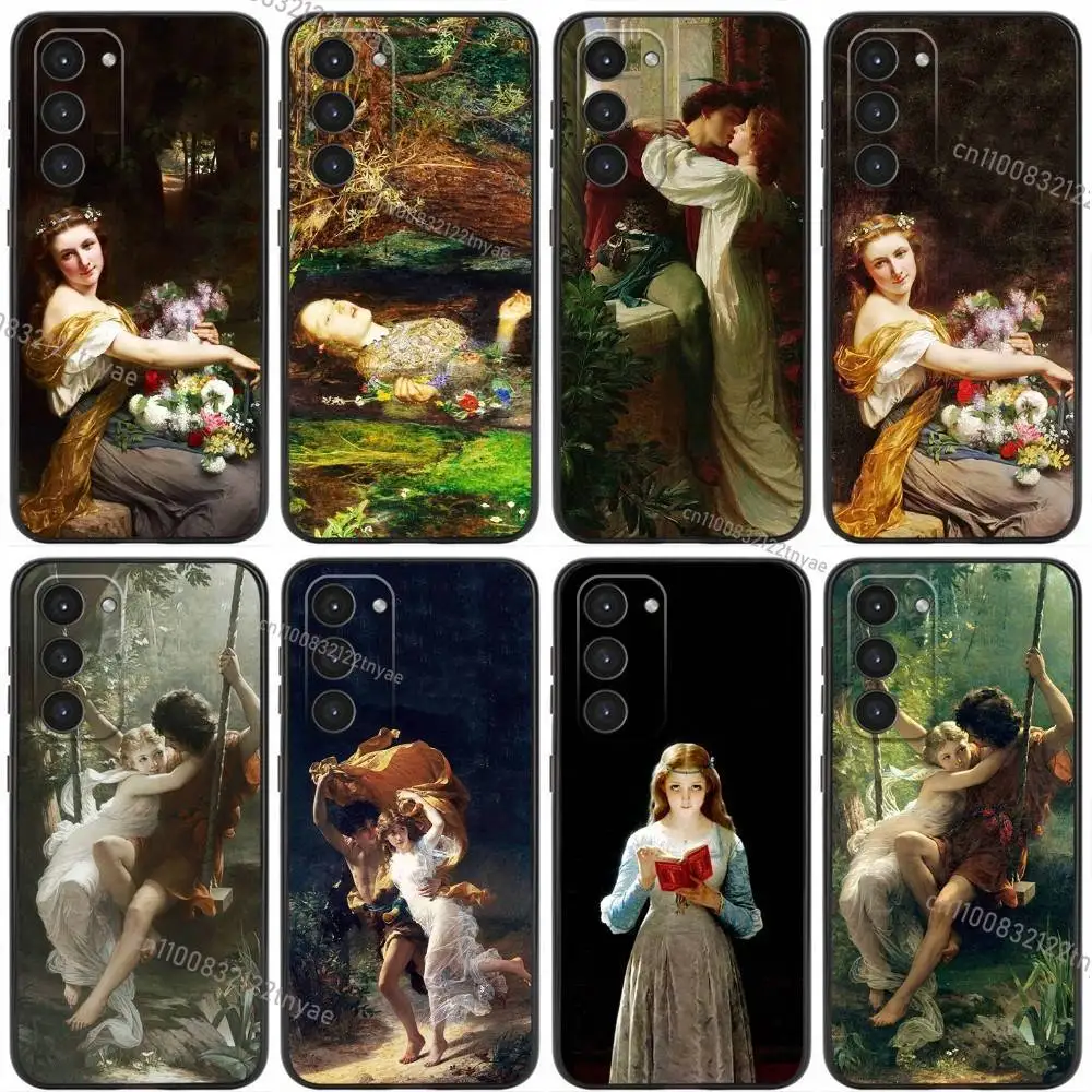 

Springtime by Pierre A-Auguste Cot Phone Case For Samsung Galaxy A20,21s,22,31,32,52,53,72,73,80,91 Liquid Silicone Black Cover