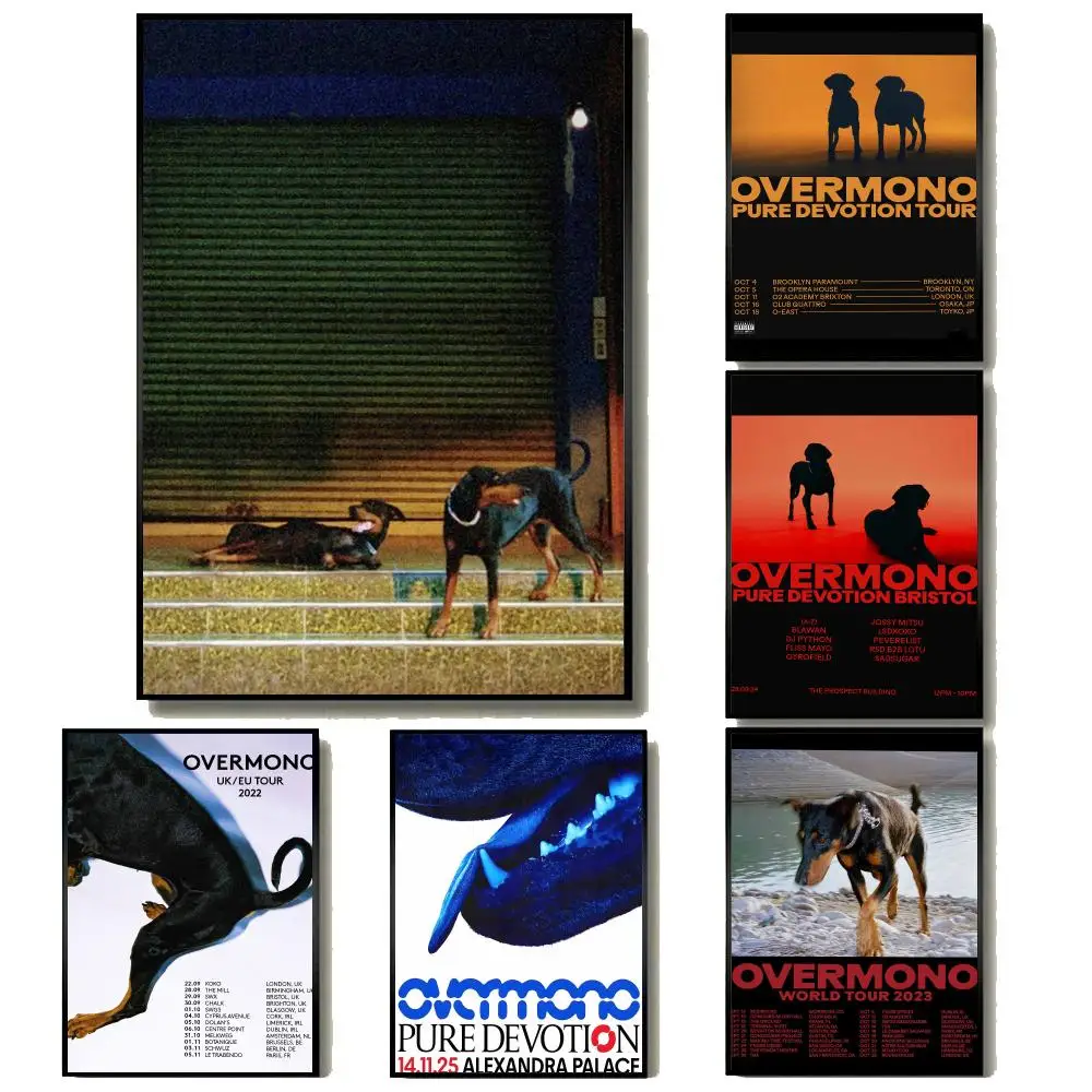 Electronic Music O-Overmono Poster Modern Minimalist Wall Art Prints for Home Decor Interior Bedroom Living Room