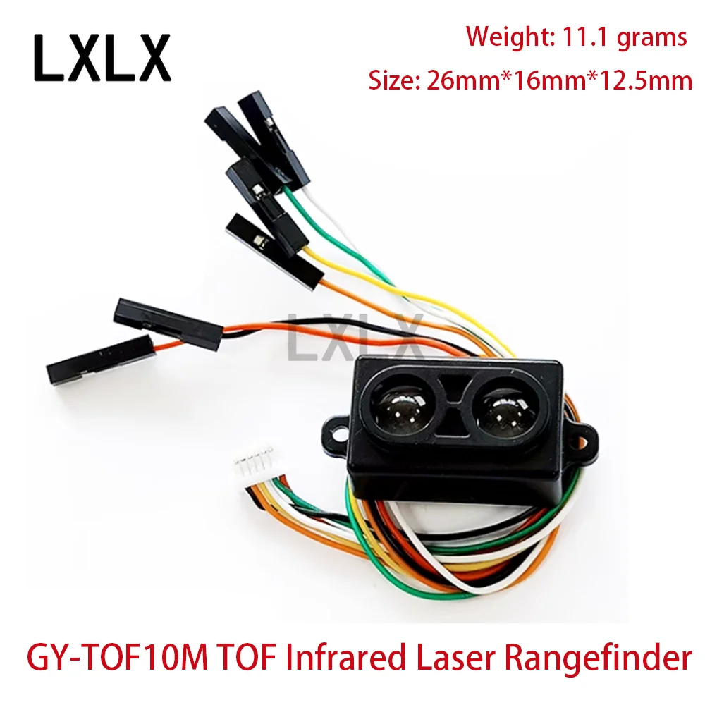 

LXLX1 GY-TOF10M TOF Infrared Laser Ranging Time-of-Flight Ranging Sensor Module IIC/Serial Port