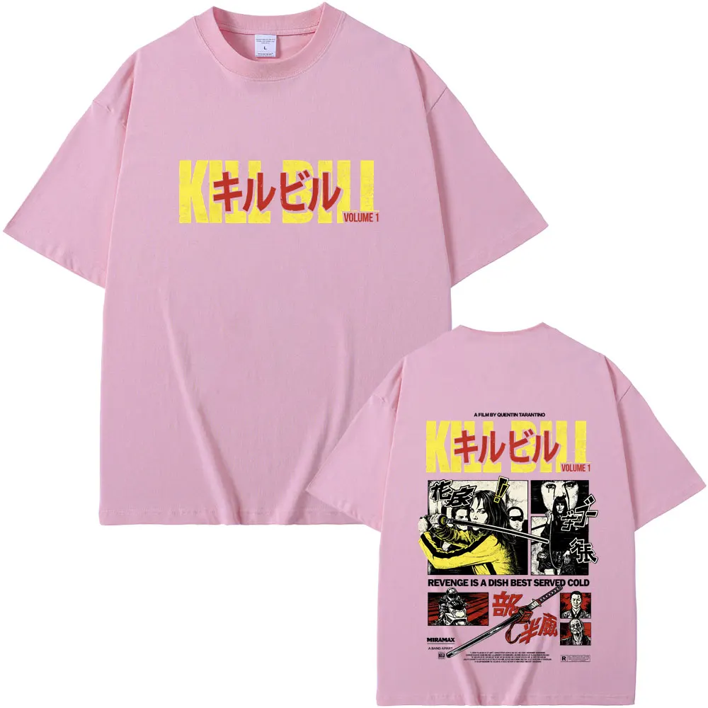Movie Kill Bill The Whole Bloody Affair T-shirt Quentin Tarantino Film Pulp Fiction T Shirts Men Women Fashion Oversized Tshirt