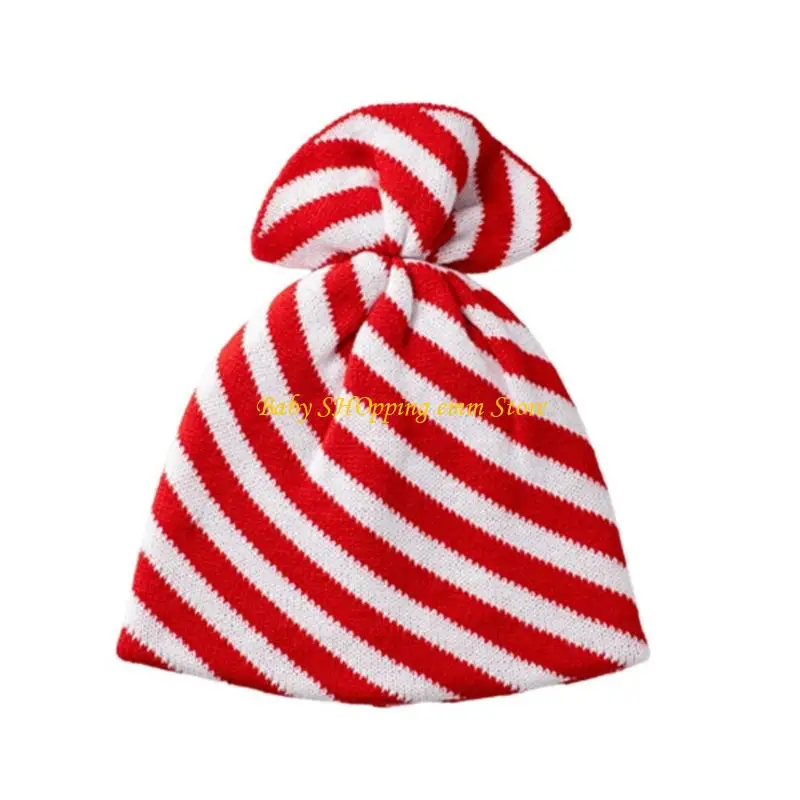 

23GD Recyclable Baby Santas Hat Soft Acrylic Christmas Hats for Family Festivities