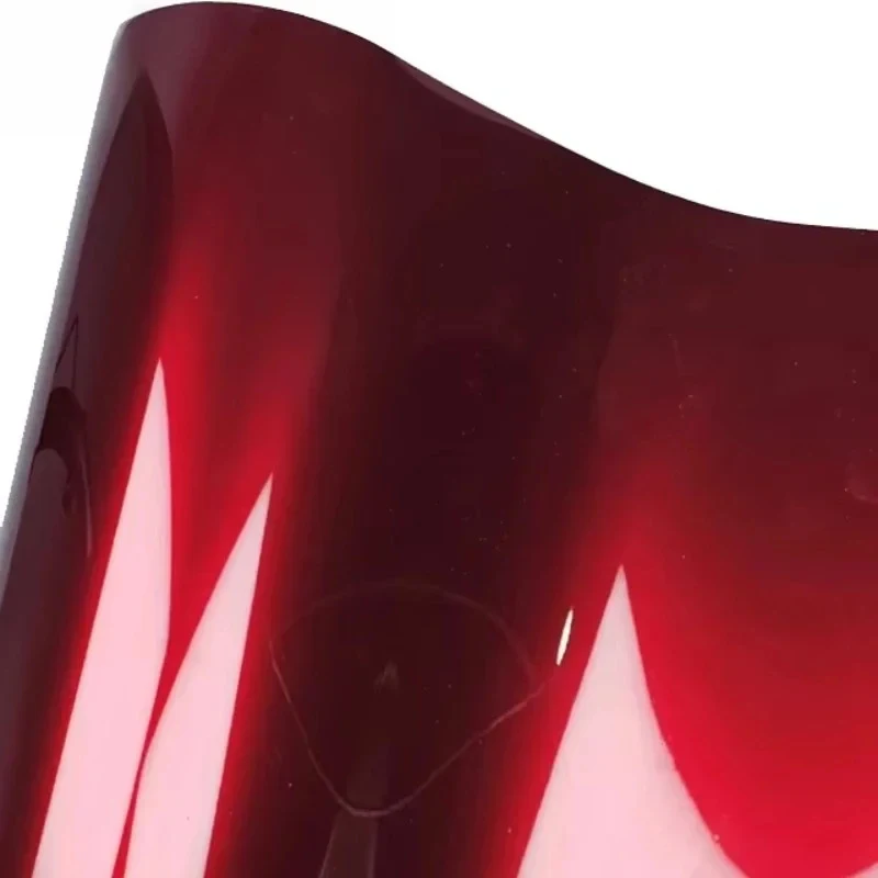 PET TPU Metallic Film Glossy Red Cast Vinyl Car Wrap Motorcycle