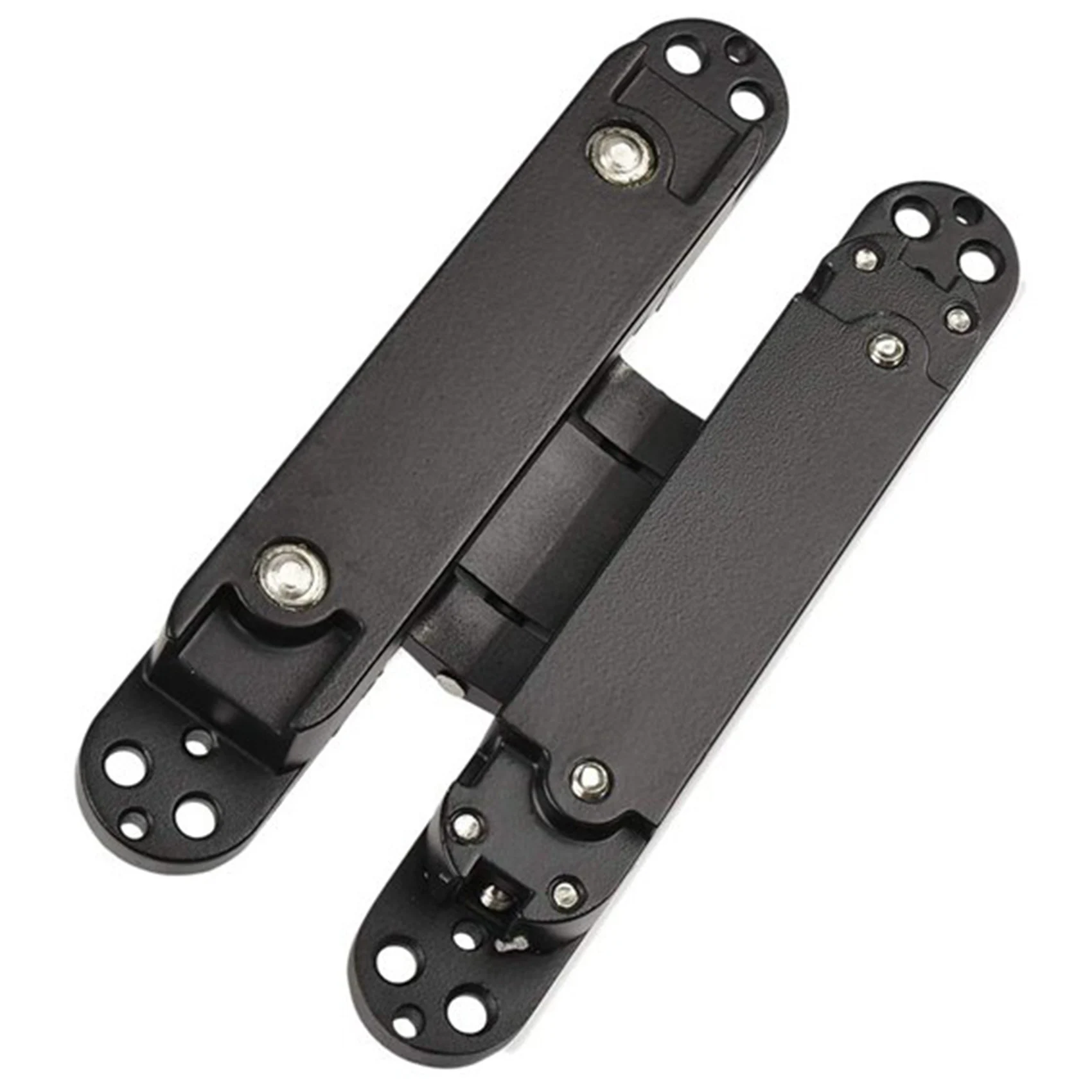 2PCS 7Inch Concealed Door Hinges 180 Degree Swing Hinges 3 Way Adjustable Butt Hinges