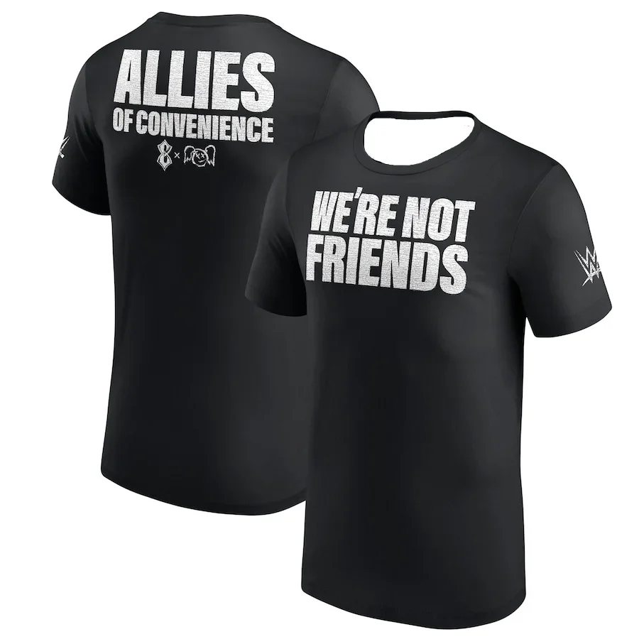 

Men's Summer Clothes Alexa Bliss Charlotte Flair We're Not Friends T-Shirt Football Jersey T-shirt Quick-drying Absorb SweatMoto