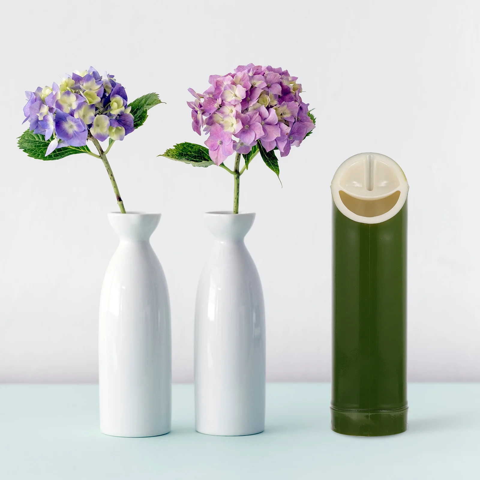 

1Pcs Sake Pot Oblique Mouth Imitated Bamboo Plastic Wine Bottle Kitchen Tool Sauce Holder Multipurpose Tableware
