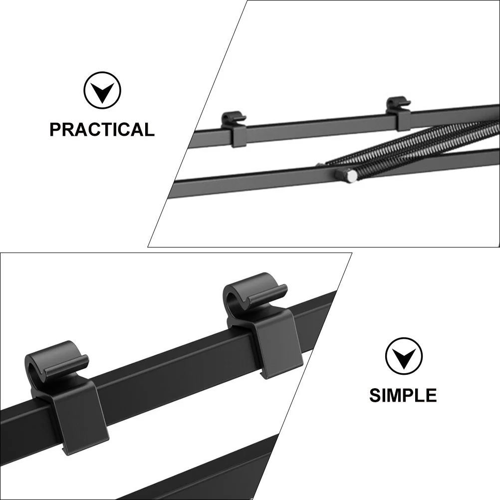 Mic Cable Plastic Clamp Fixing Holder Cables Clip for Stand Organizer Microphone Clips Stands Arm Bar Clamps