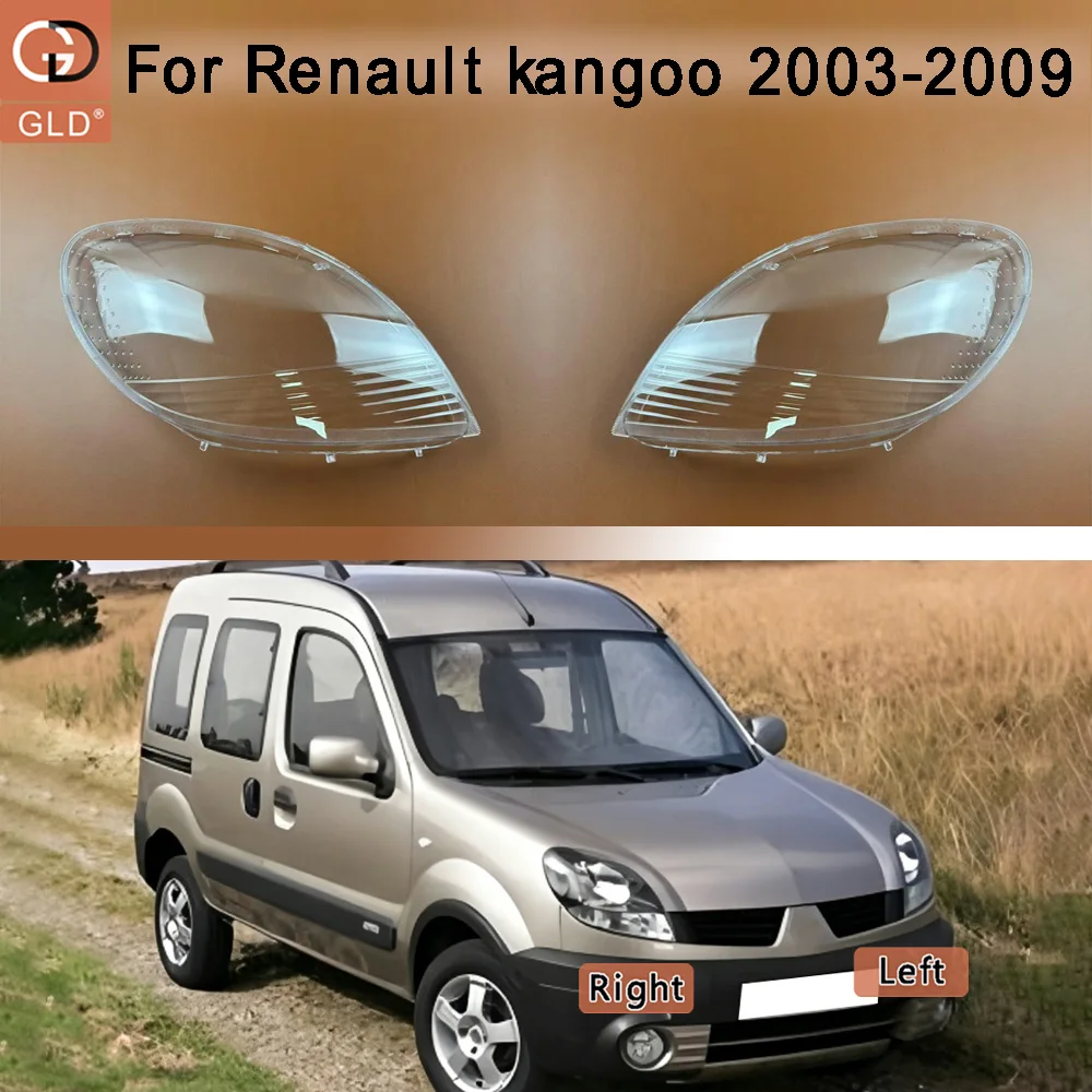 

For Renault 2003-2009 kangooFront Headlight Shell Transparent Headlamp Cover Lamp Shade Plexiglass Replace Original Lampshdade