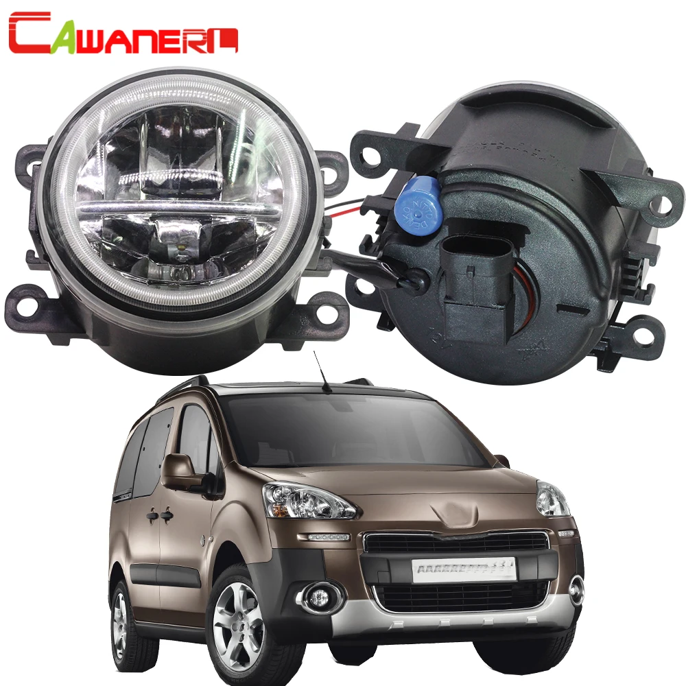 

2 X Car Front Bulb Fog Light + LED Angel Eye Daytime Running Lamp DRL H11 4000LM 12V For Peugeot Bipper Tepee 2008-2018