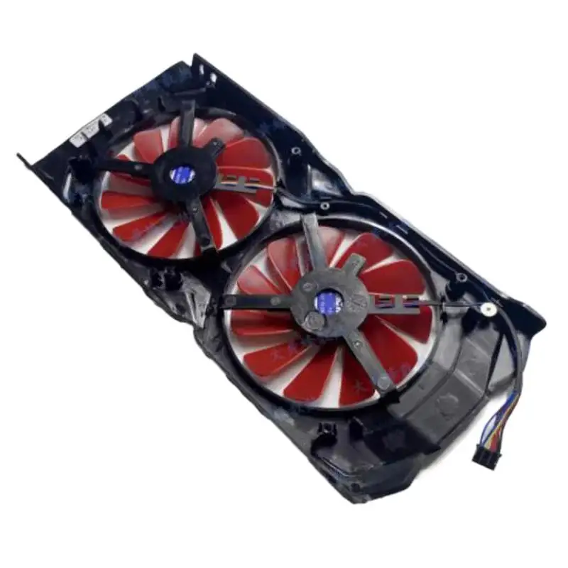 1 Grafikkartenlüfter mit Gehäuse für XFX RX580 570 2048SP 4 GB Zubehör