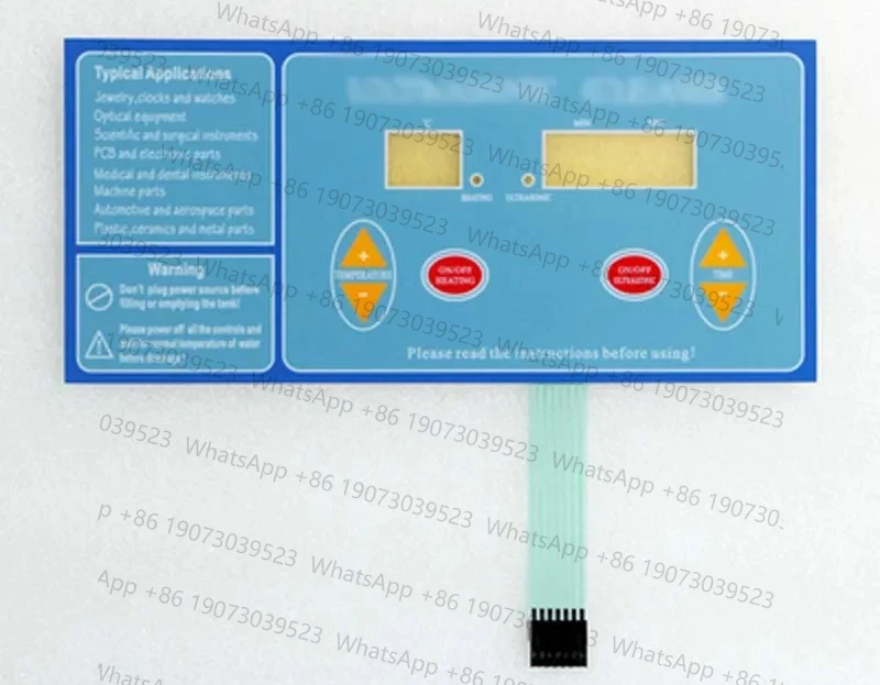 ULTRASONIC CLEANER -- Membrane switches Keyboards Keypads
