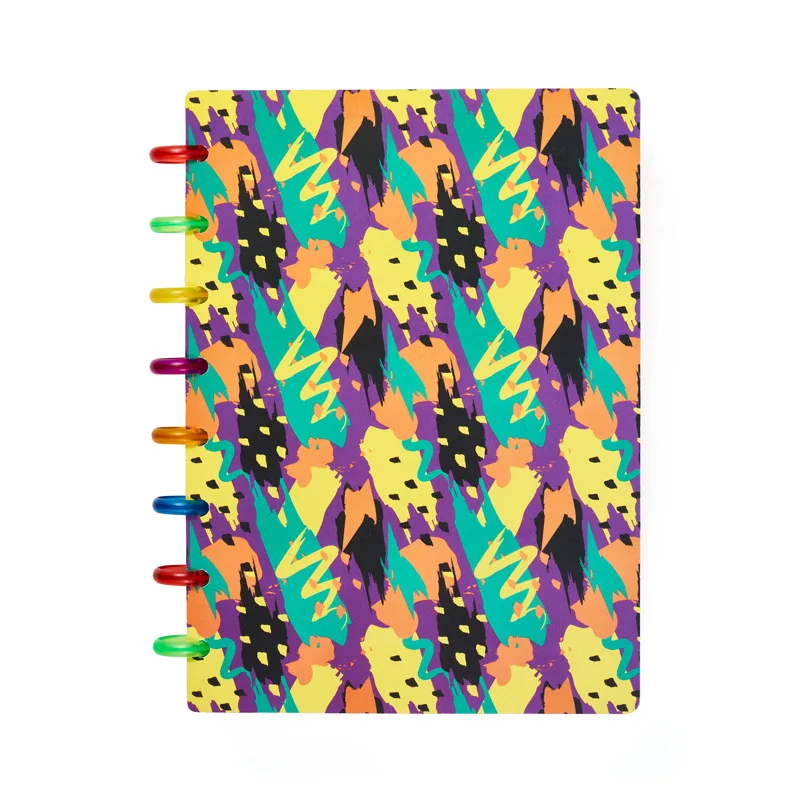 สมุดโน้ต A5สมุดแพลนเนอร์ปก/ชุดดัชนี2ชิ้น (ด้านหน้า + หลัง) สมุดโน้ตแบบทำมือสไตล์การพิมพ์