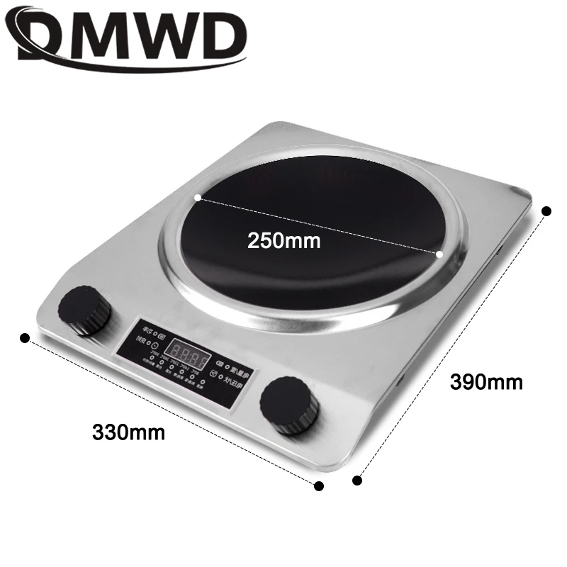 Electric Induction Cooker Waterproof 4500W High Power Concave Stove Hotpot Cooker Intelligent Home Commercial Hot Pot Cookware