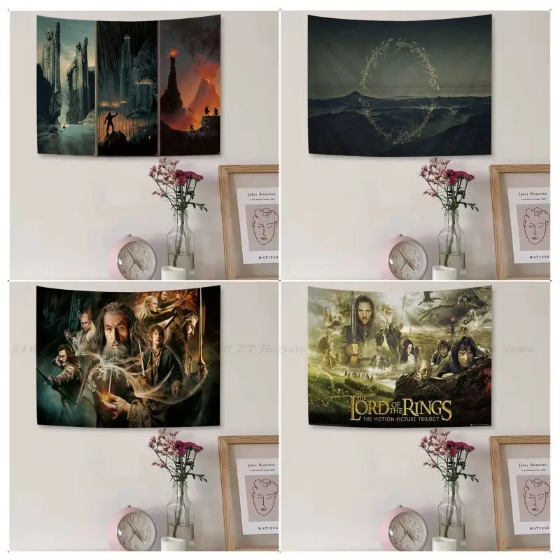 

The Hobbit L-Lord of The R-Rings Tapestry Tapestry Art Printing Indian Buddha Wall Decoration Witchcraft Bohemian Home Decor