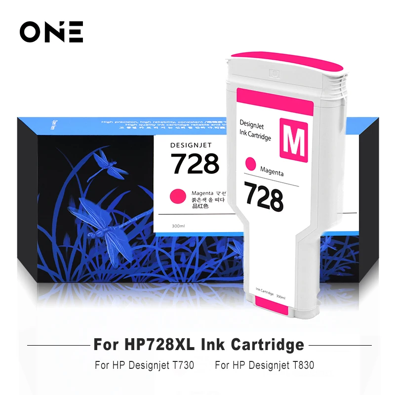 

728 Compatible for HP 728 728XL Compatible Ink Cartridge With Full Ink F9J68A F9J67A F9J66A For HP DesignJet T730 T830 Printer