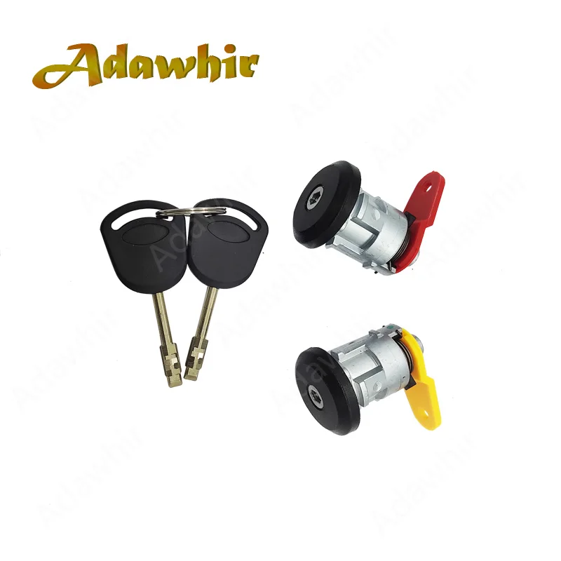 Front Left Front Right Door Lock Barrels with Keys for Ford Fiesta 1989-2002 Ford Ka 1996-2008 96FGA22050CGPA 1022638