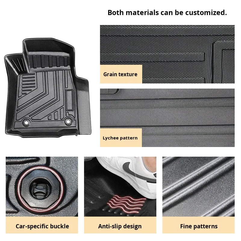 سيارة جديدة شانغ يو لـ هايلكس هايلكس محرك اليد اليسرى واليمنى 2024- الحصير سيارة مقاوم للماء مقاومة للاهتراء عديم الرائحة TPE #3