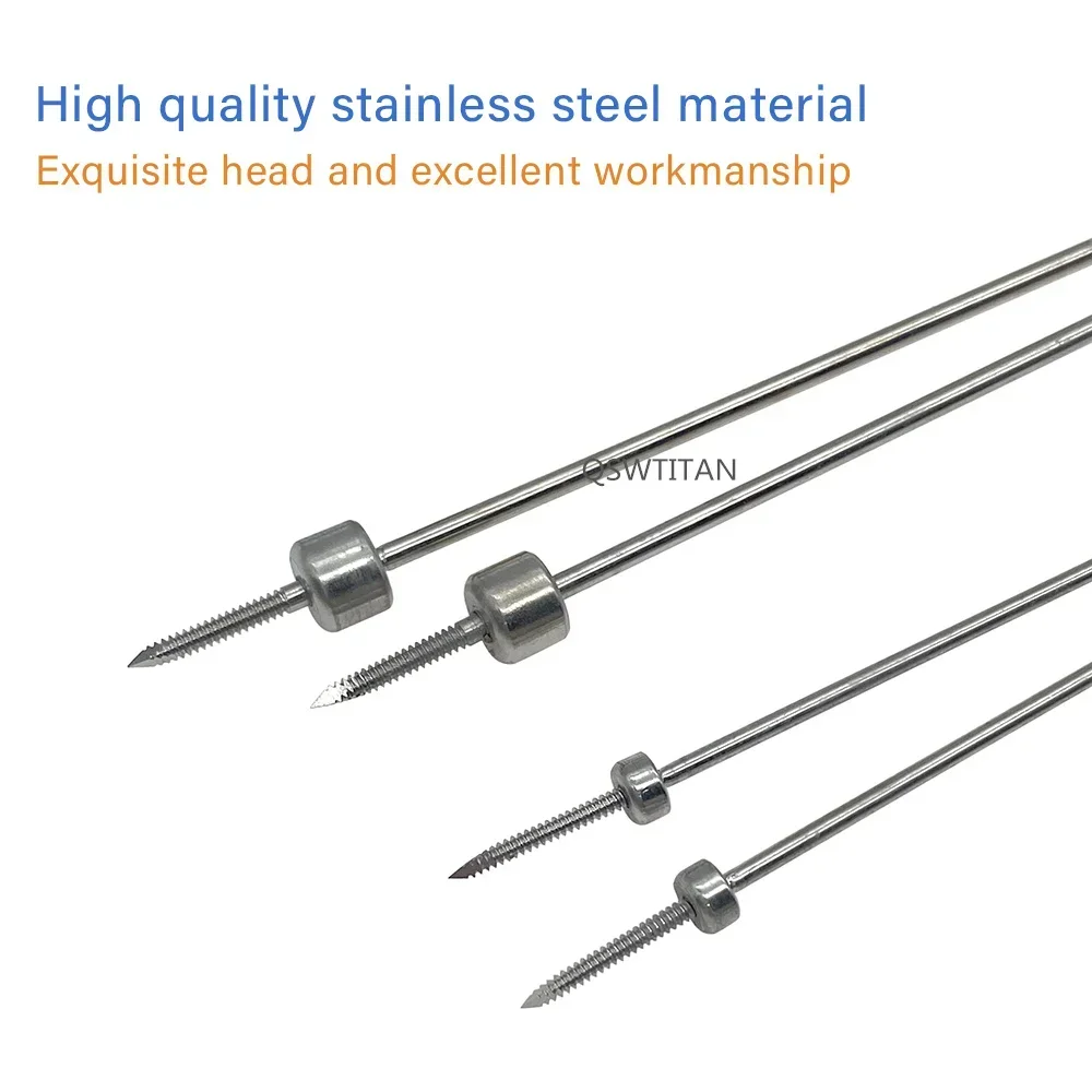 Temporary Reduction-Plate Holding Threaded Pins 1.2mm 1.5mm Orthopedic Instruments  Ball Head Fixation Needle