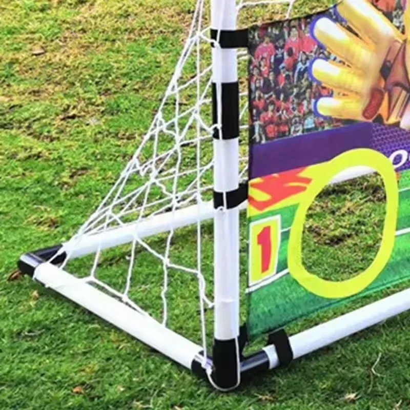 Fabric Retainer Scoring Soccer Goal Collapsible Portable 88/92CM Soccer Goal Sleeve Assembly Ball Inflator Portable Soccer Goal