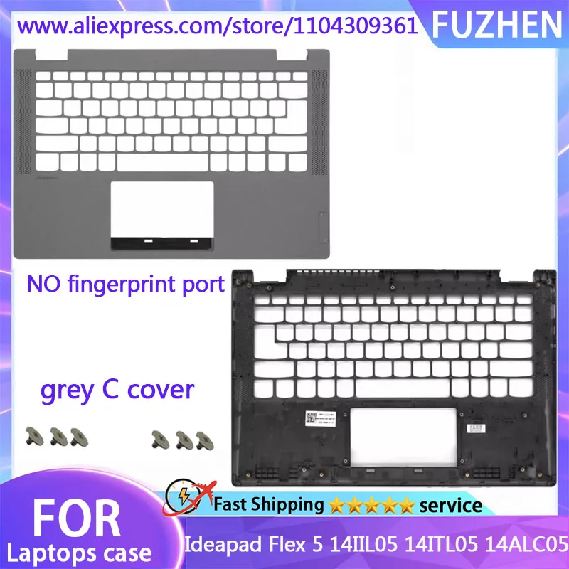 Nowa Obudowa Do Ideapad Flex 5-14IIL05 5 14ARE05 14ITL05 14ALC05 Tylna Pokrywa LCD Podpórka Pod Nadgarstki Górna Obudowa Zawiasy Dolna Pokrywa Klawiatura — zdjęcie produktu 5