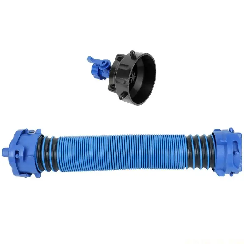 J0MA Heavy Duty Rvs Waste Water Drainage Hose 3FT Length TPE Construction Sewer Hose Leakproof for Campers
