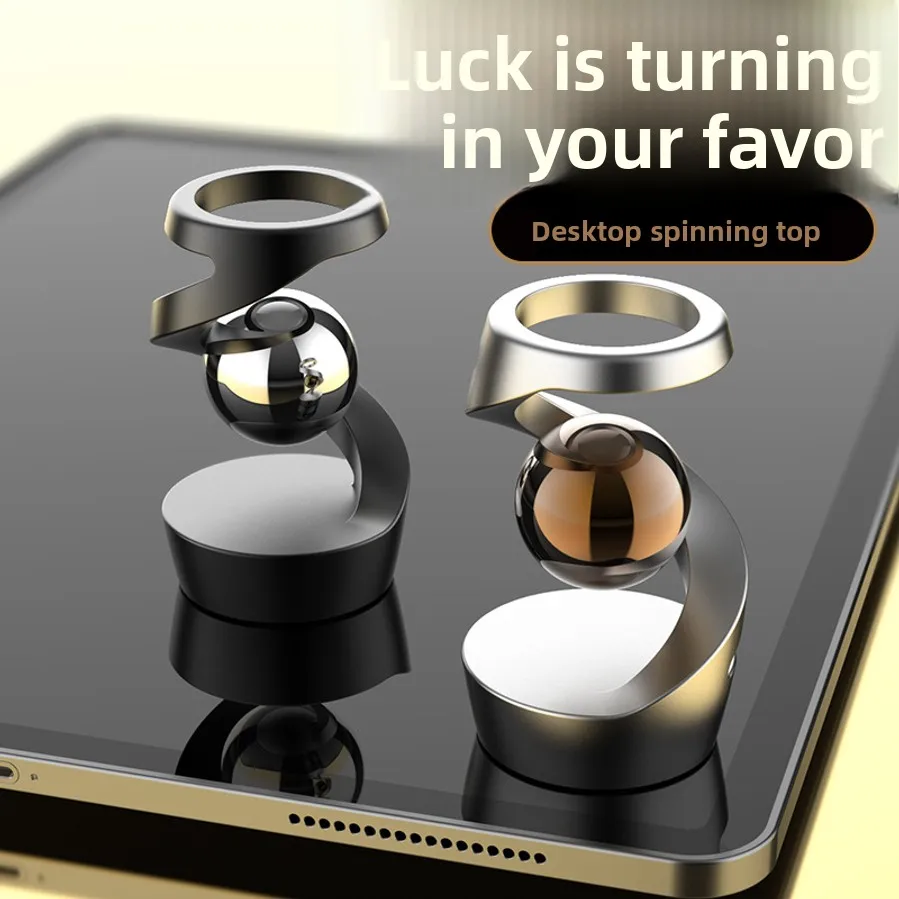 New Desktop Levitating Top, A Decorative Item For Your Desk, A Stress-relieving Toy, A Festive Gift, And A Birthday Present