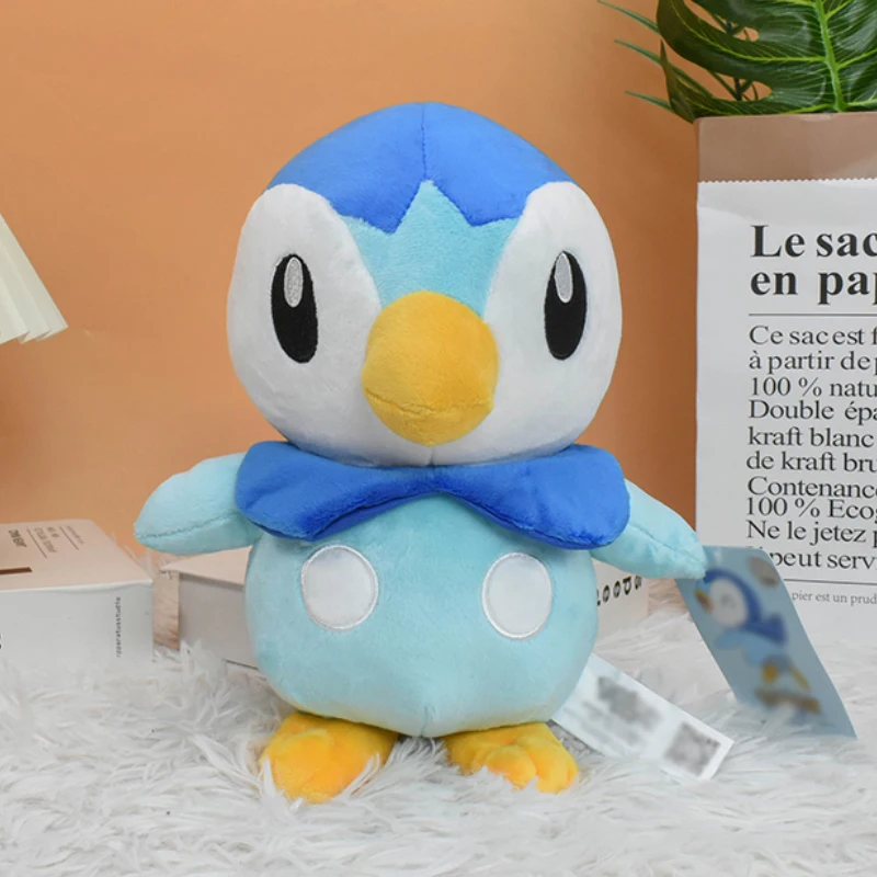 

25cm Kawaii Piplup Stuffed Animals Penguin Soft Plush Toy Cute Pokemon Anime Figure Peluche Toys Cartoon Dolls Gift For Kids