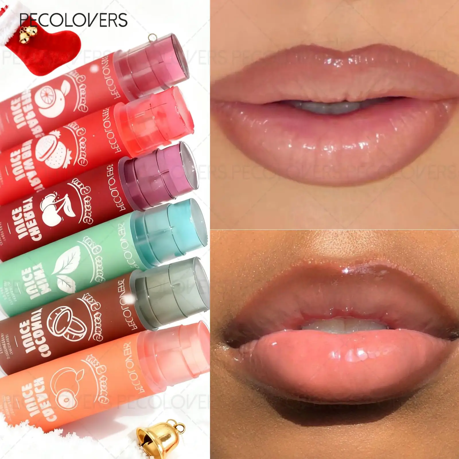 1 szt. Owocowy balsam do ust, naturalnie nawilżający usta, kolorowy balsam do ust, długotrwały, odpowiedni na jesień i zimę, kosmetyki do ust.