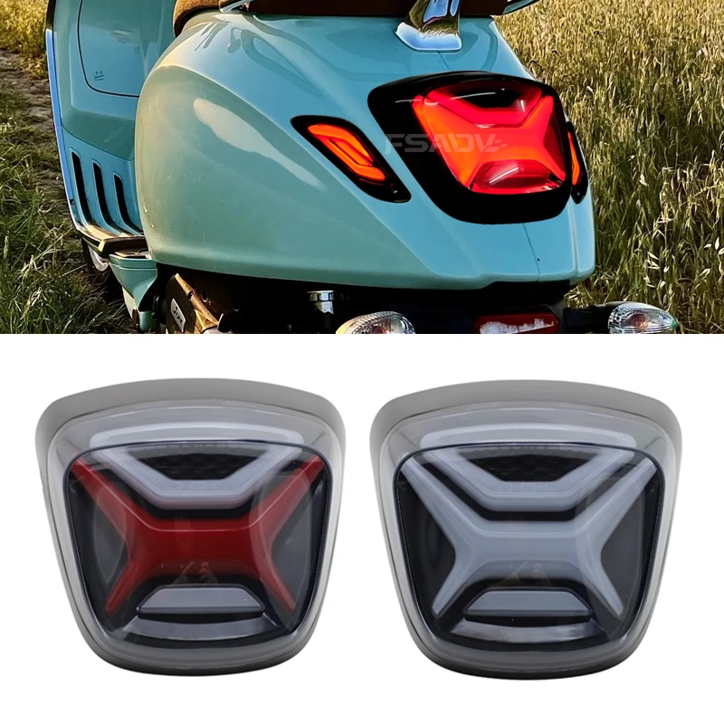 

Новинка 2023, задний фонарь, стоп-сигнал, указатель поворота, встроенный светодиодный задний фонарь, подходит для Vespa Sprint 150 Primavera Sprint 150 2013-2022 2021