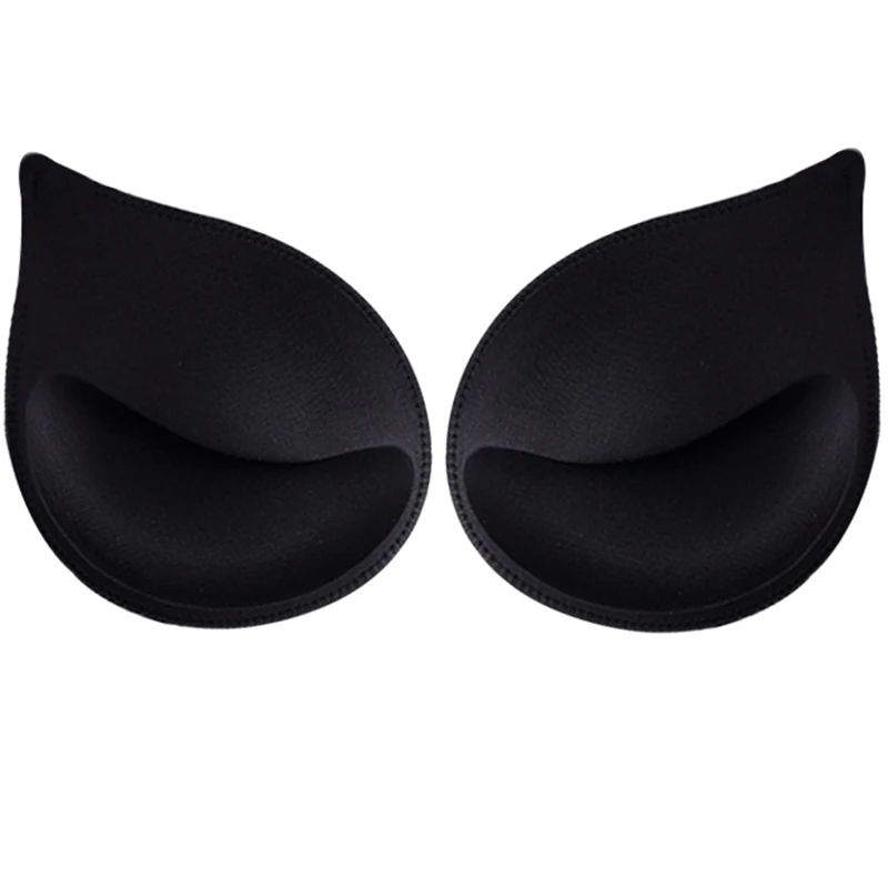 2Pcs/1Pair Soft Spong Bra Pads Bikini Chest Cup Push Up Insert Foam Pads for Women Swimsuit Padding Removeable Enhancer Bra Pads