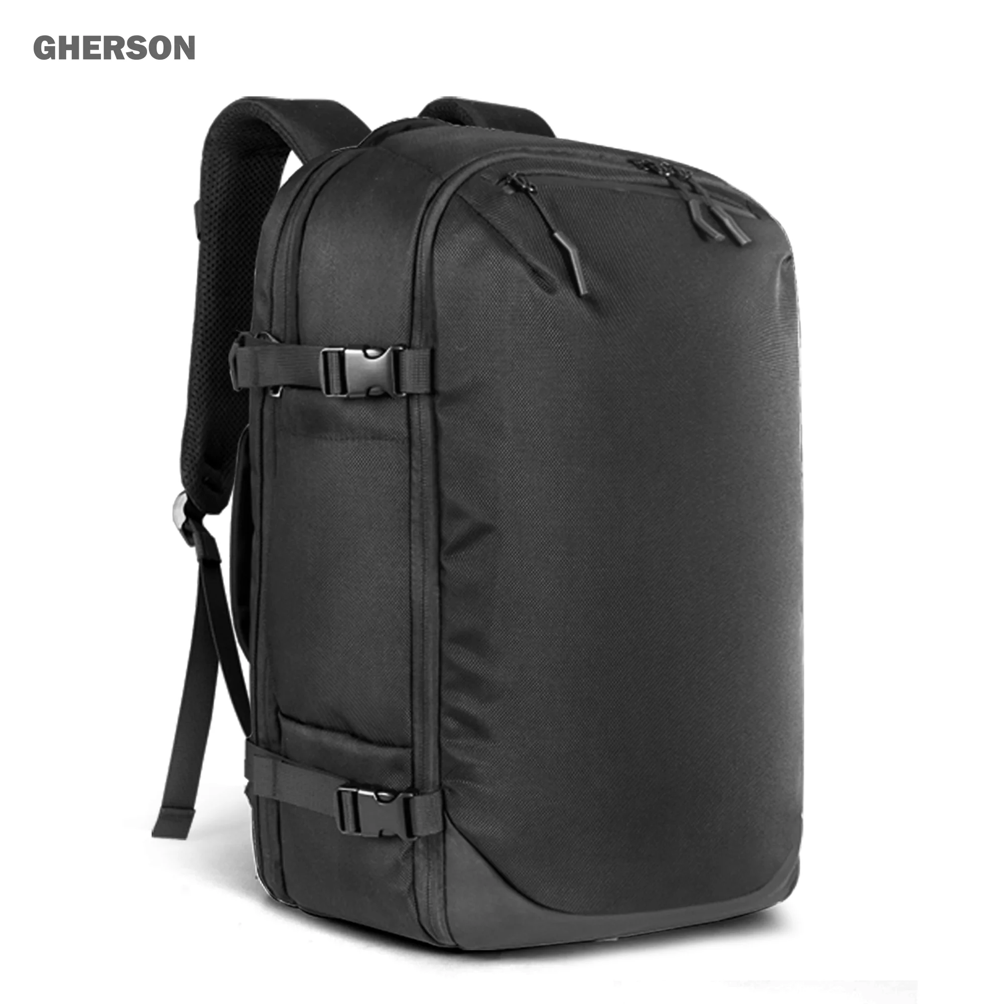 GHERSON 40L กันน้ํากระเป๋าเป้สะพายหลังธุรกิจกระเป๋าแล็ปท็อปสํานักงานกลางแจ้งน้ําหนักเบาเดินป่ากระเป๋าเป้สะพายหลังเดินทางความจุขนาดใหญ่