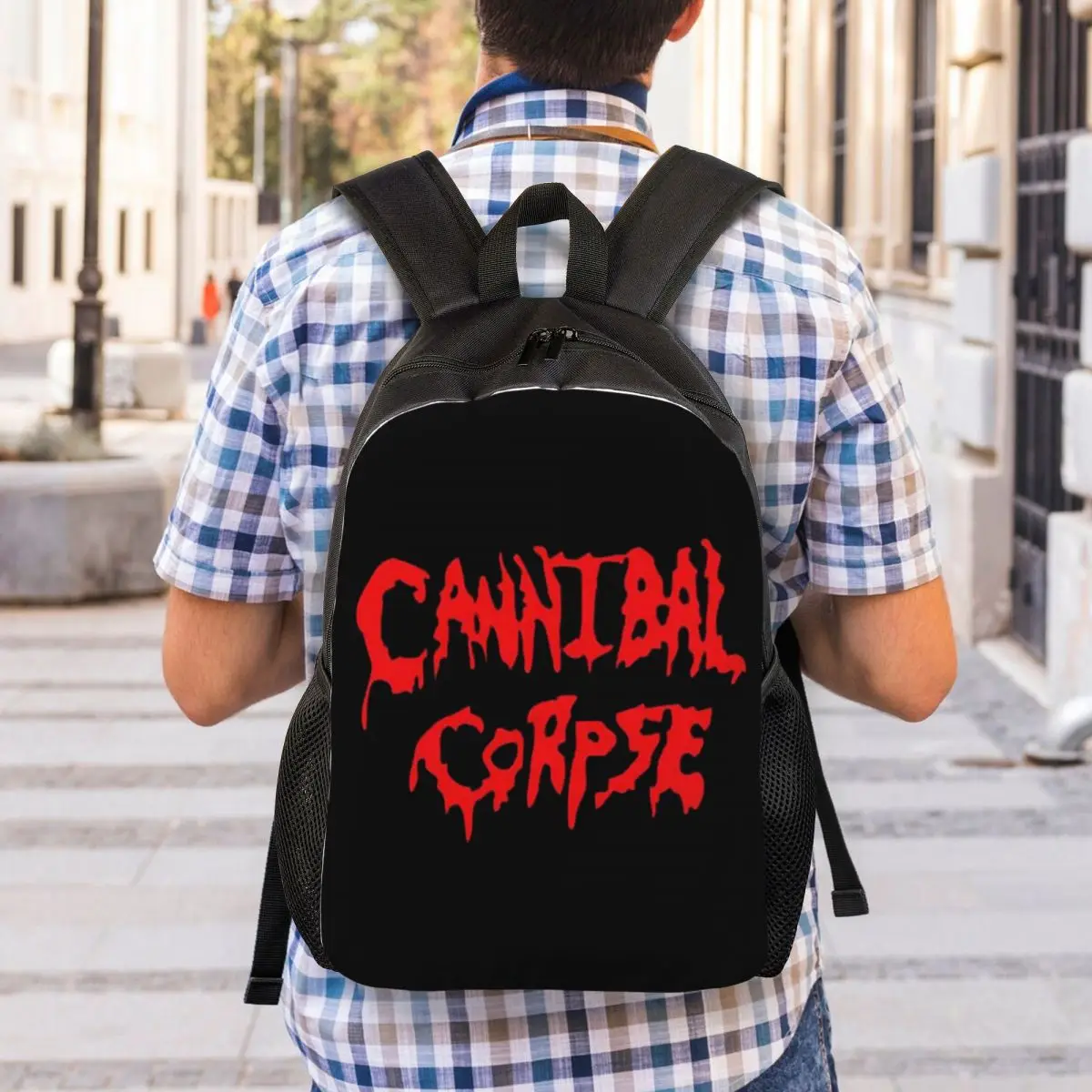Cannibal Corpse Death Metal Band Backpack Student Boys Girls BookBag School Bag Computer Shoulder Bags