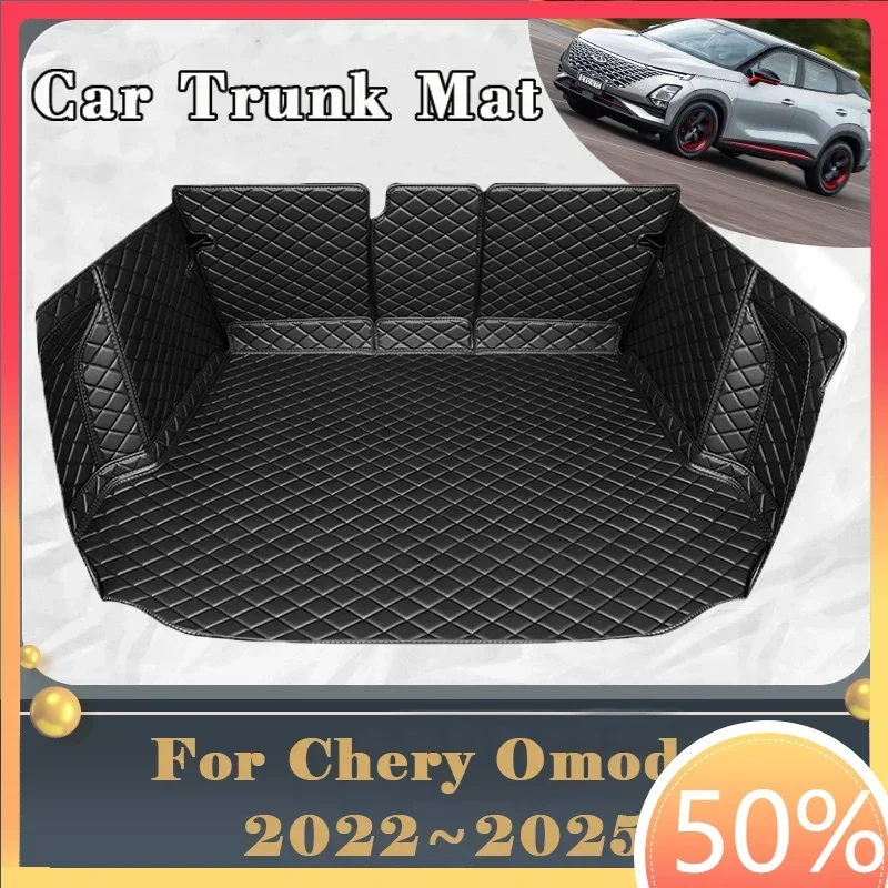 Car Trunk Mat For Chirey Chery Omoda 5 FX 2022 2023 2024 2025 Dirt-resistant Fully Trunk Mat Rear Cargo Tray Car Accessories