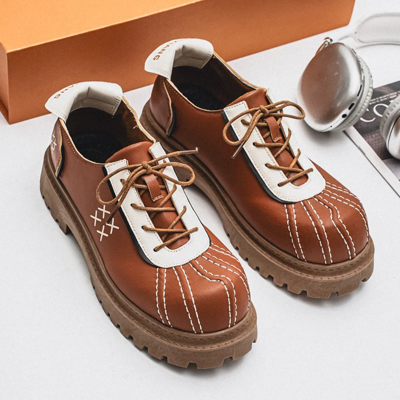 Winter Fashion Trend Essential for Outdoor Thick Soled High Rise Low Cut Casual Sports Shoe Anti Slip Sole Super Cool Men's Shoe